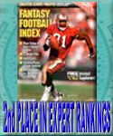 A Top Fantasy Football Site in 2002, 2nd place in FFI Expert Rankings